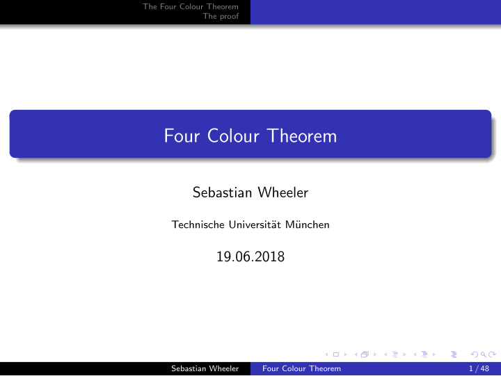 four colour theorem