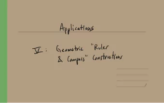 I  :  Constructions  &quot;  &amp;  Compass stature of  has  basic  Motivation  Geometry  Euclidean