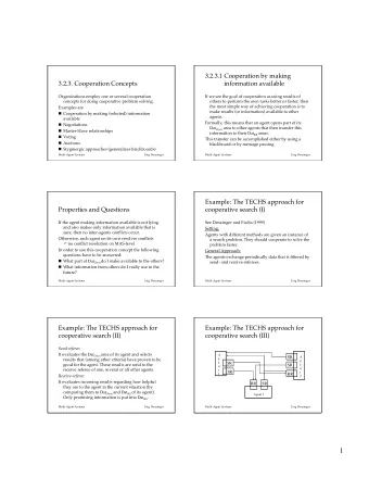 1  Discussion  3.2.3.2 Negotiations  Simple concept, no conflict handling necessary