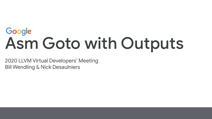 asm goto with outputs
