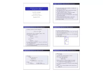 Class = functions + data (variables) in one unit  INF1100 Lectures, Chapter 7:  A class packs