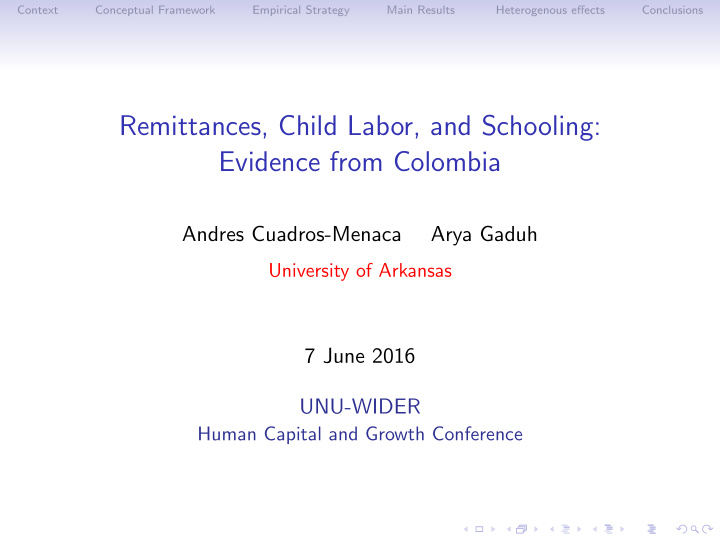 remittances child labor and schooling evidence from