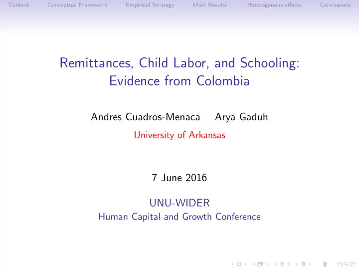 remittances child labor and schooling evidence from