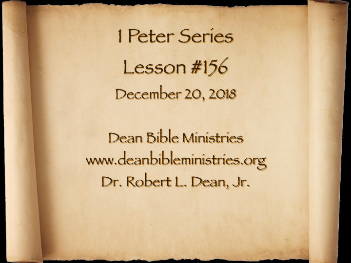 1 peter series lesson 156