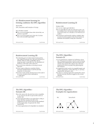 1  The DFG Algorithm -  The DFG Algorithm -  Rationale  The basic cycle  Obviously, for each