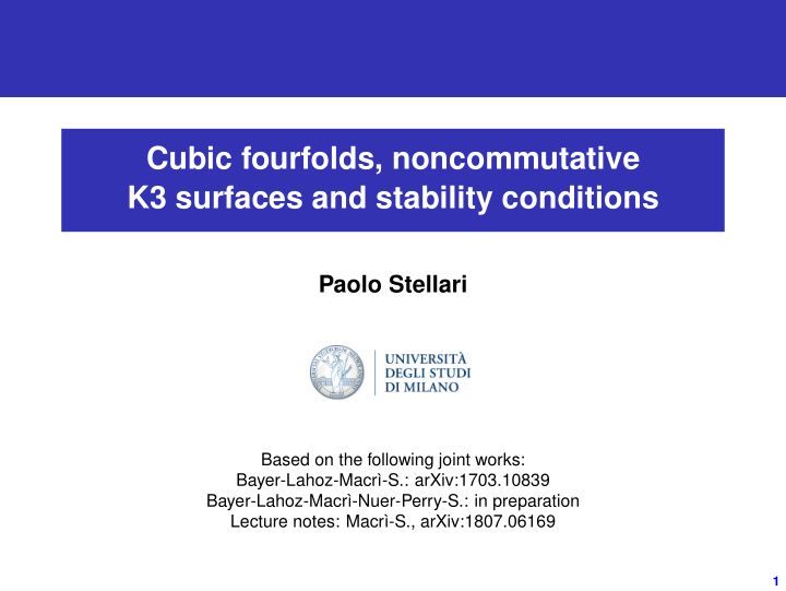 cubic fourfolds noncommutative k3 surfaces and stability