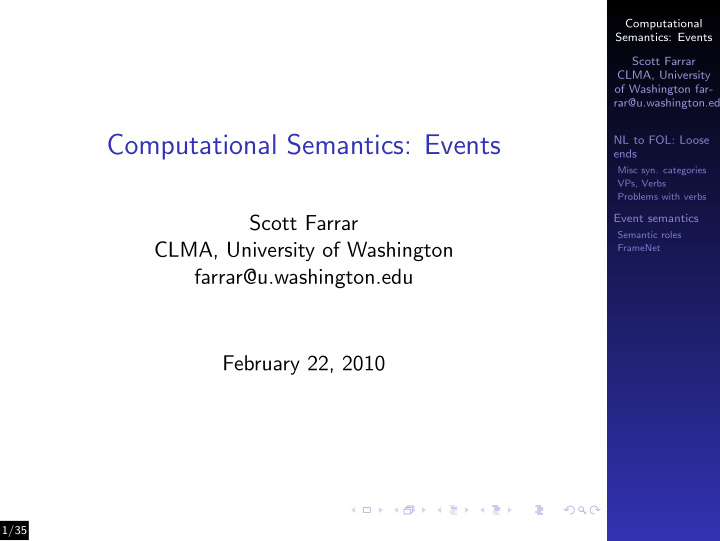 computational semantics events