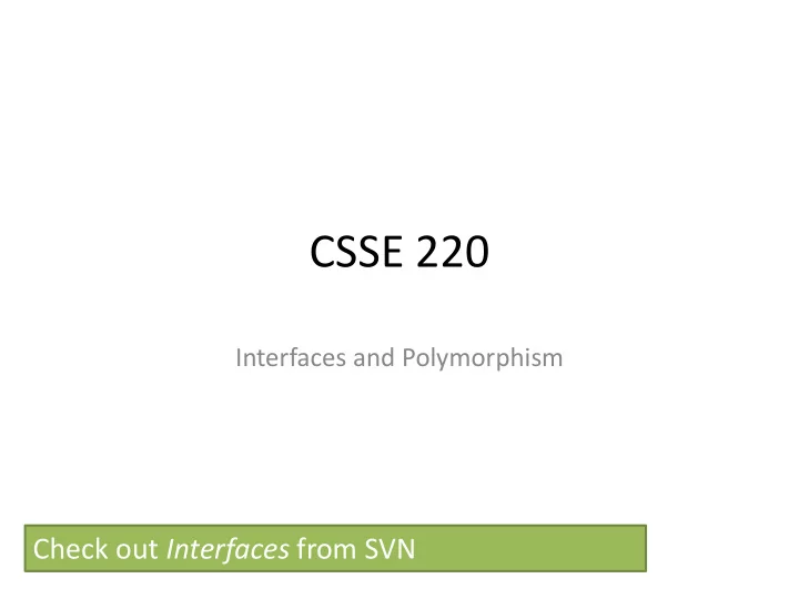 csse 220