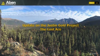 Some of the statements &amp; photographs in the following presentation may be deemed to be