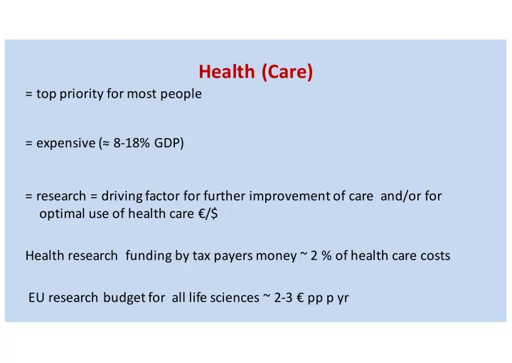 health care