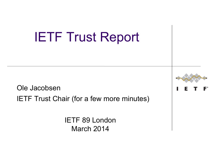 ietf trust report