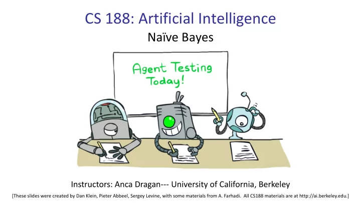 cs 188 artificial intelligence