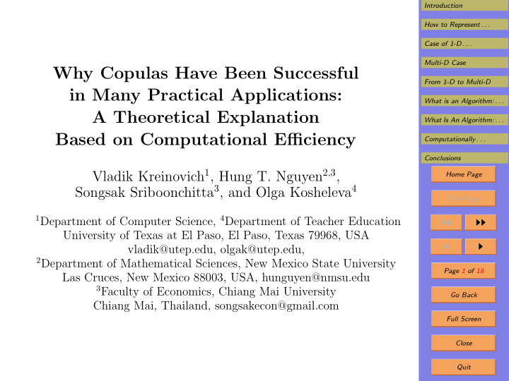 why copulas have been successful