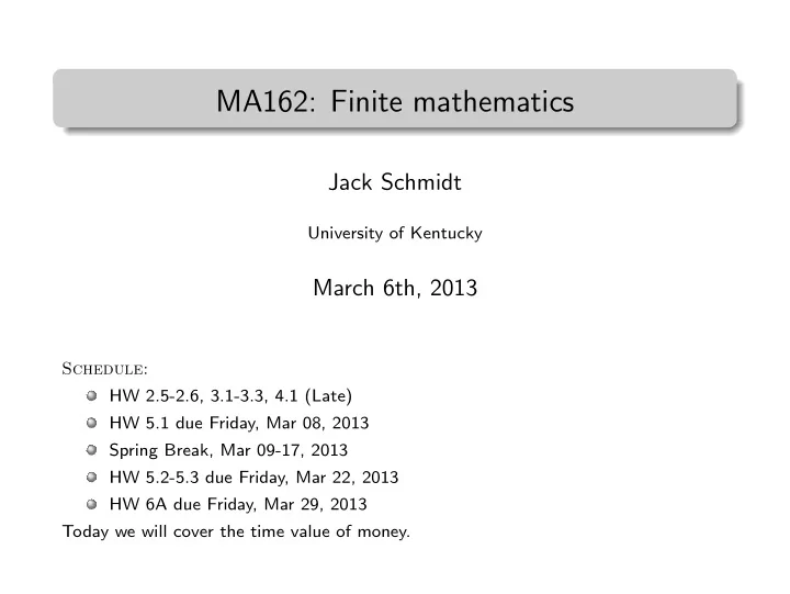 ma162 finite mathematics