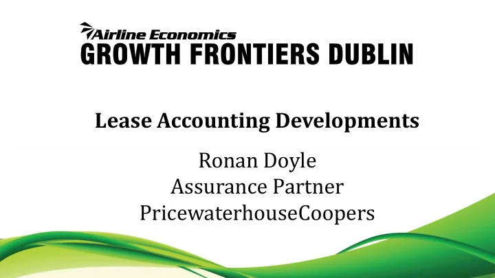 lease accounting developments