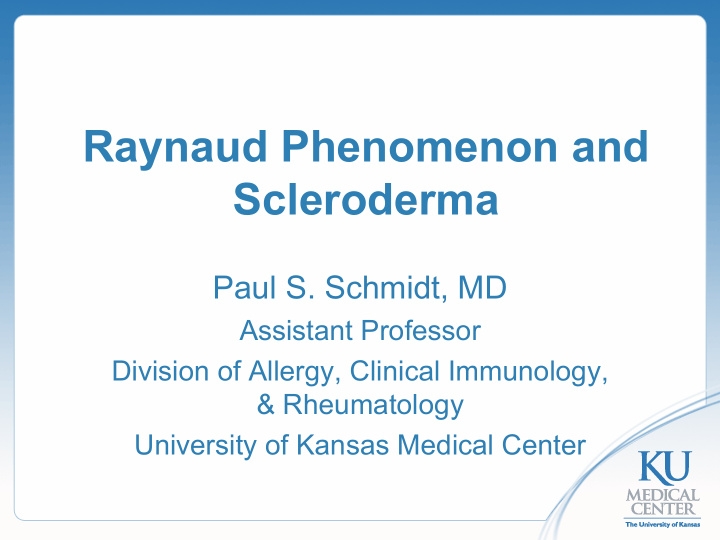 raynaud phenomenon and scleroderma