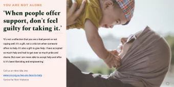 When people offer  support, dont feel  guilty for taking it.  -  S U R V I V O R