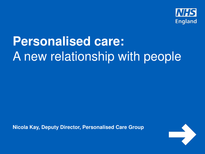 personalised care