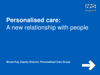 personalised care