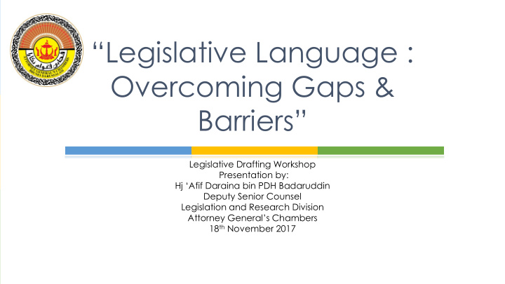 legislative language
