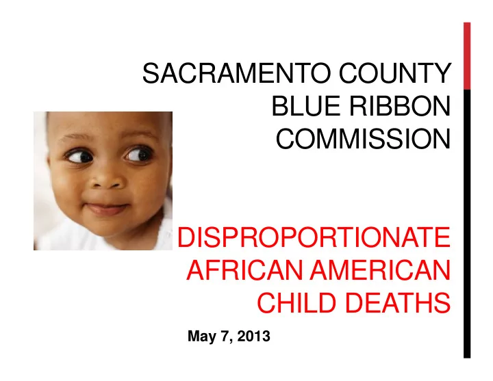sacramento county blue ribbon commission on