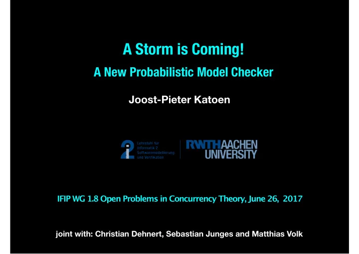 a storm is coming