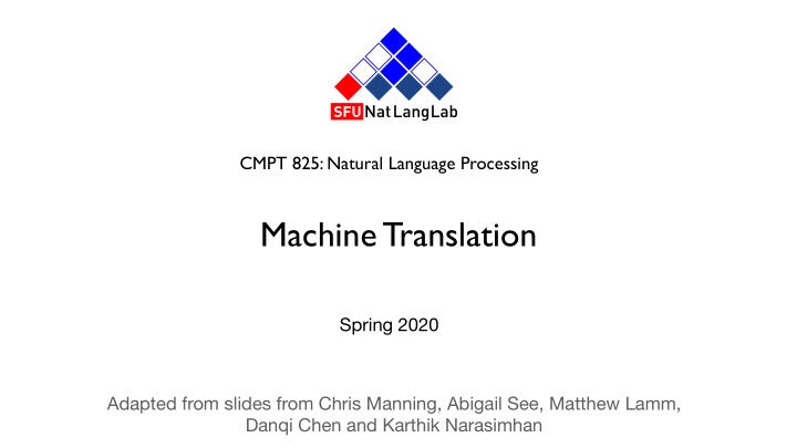 machine translation