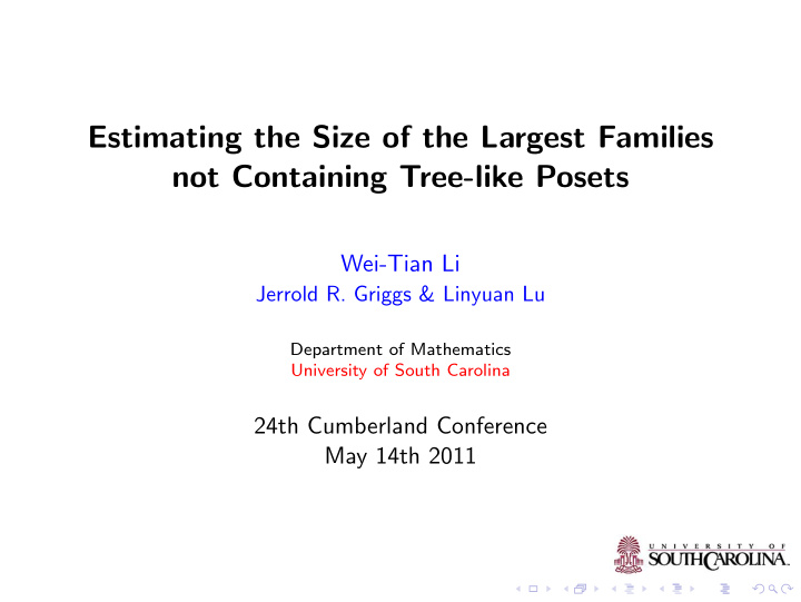 estimating the size of the largest families not