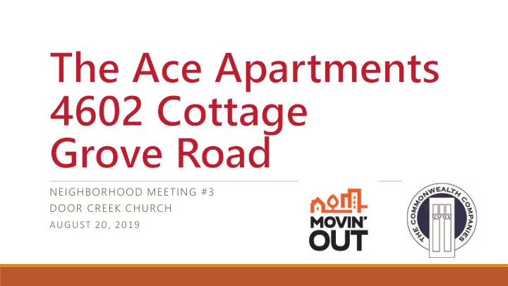 neighborhood meeting 3 door creek church august 20 2019