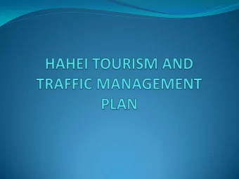 BACKGROUND  Major International and Domestic Tourist  Destination  Huge Growth in visitor