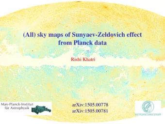 (All) sky maps of Sunyaev-Zeldovich effect  from Planck data  Rishi Khatri  arXiv:1505.00778