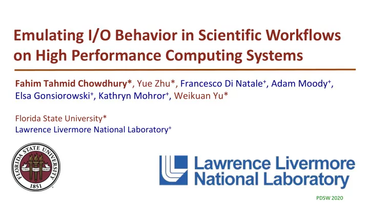 on high performance computing systems