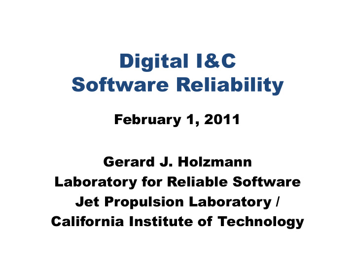 digital i c software reliability