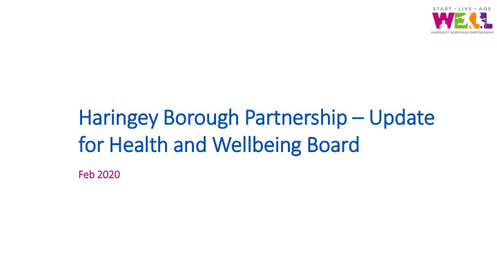 haringey borough partnership update