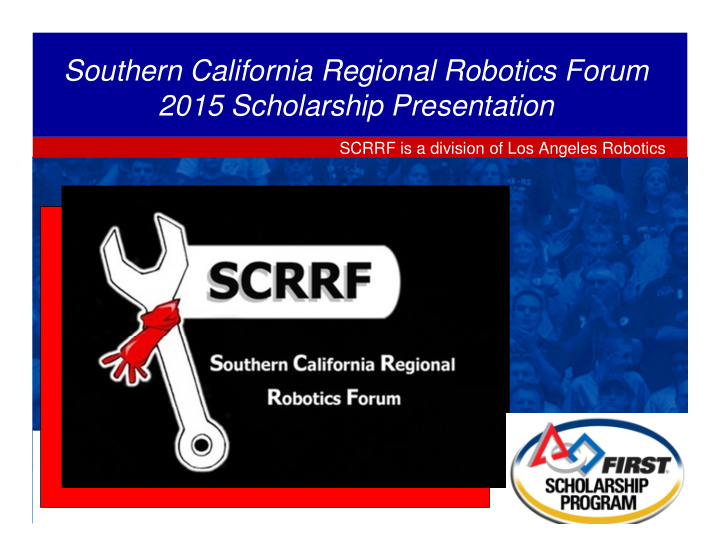 southern california regional robotics forum 2015