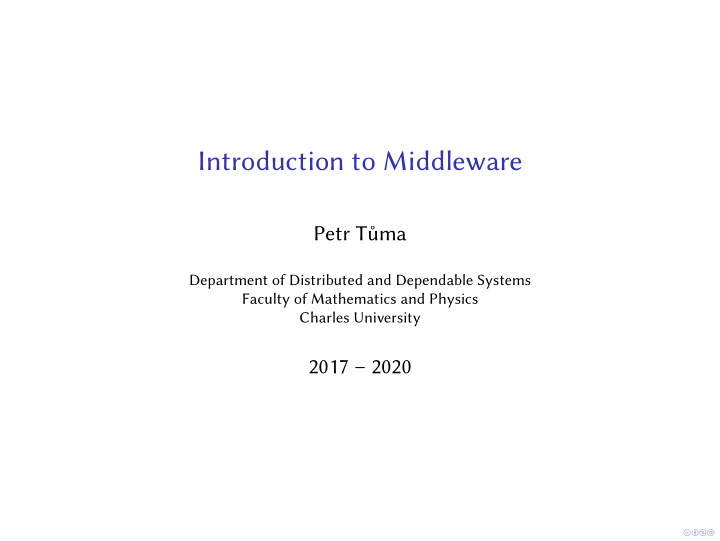 introduction to middleware