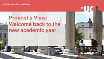 Welcome back to the  new academic year  Student Experience    The new Student Centre opened in