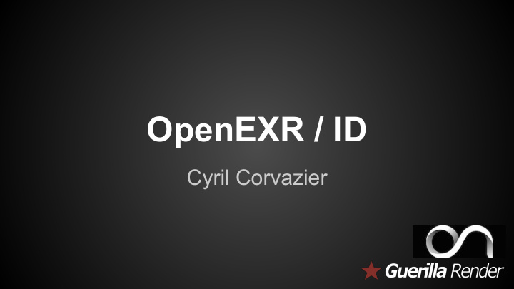 openexr id