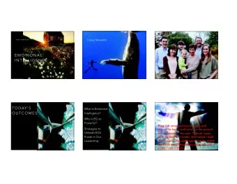 C H E RY L  Cheryl Meredith  T H E  P O W E R  O F  E M O T I O N A L  I N T E L L I G E N C E  T O