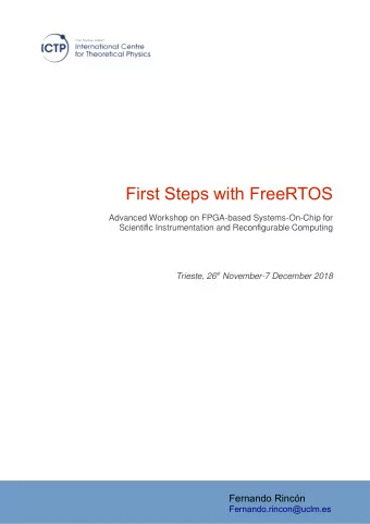 First Steps with FreeRTOS  A  d  v  a  n  c  e  d  Wo  r  k  s  h  o  p  o  n  F  P  G  A  -  b  a