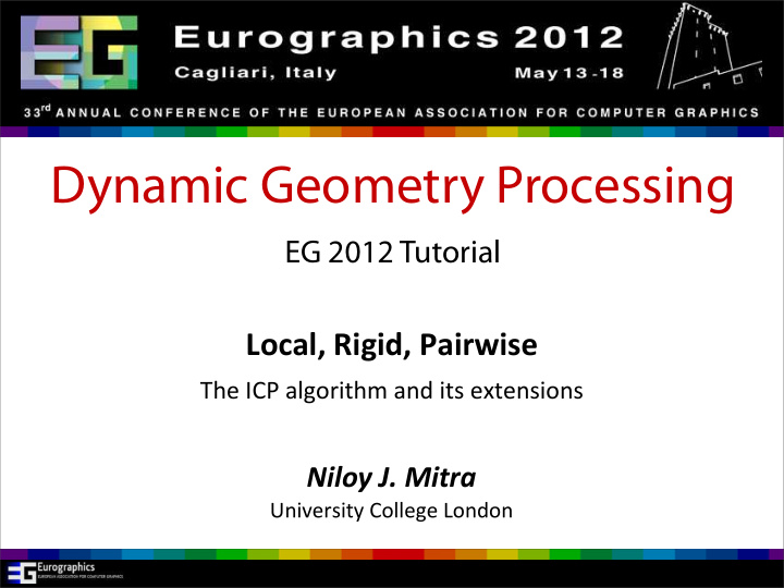 dynamic geometry processing