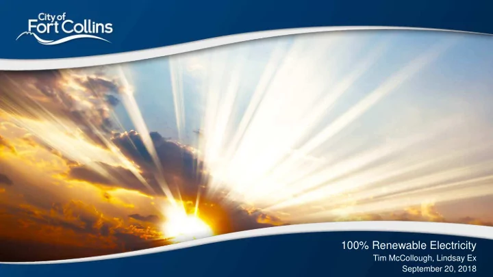 100 renewable electricity