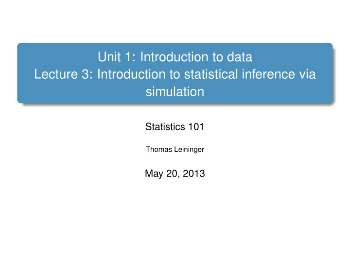 unit 1 introduction to data lecture 3 introduction to