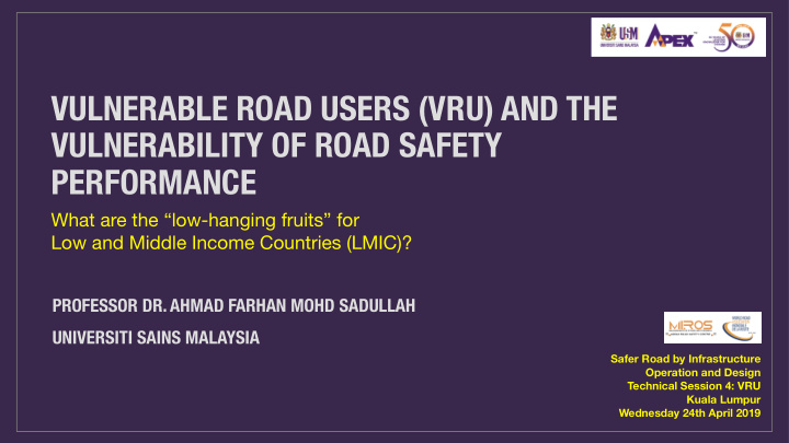 vulnerable road users vru and the vulnerability of road