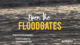 #openthefloodgates  @simongharris  @burlington_ips  A. N. Other    Open the Floodgates! Malachi