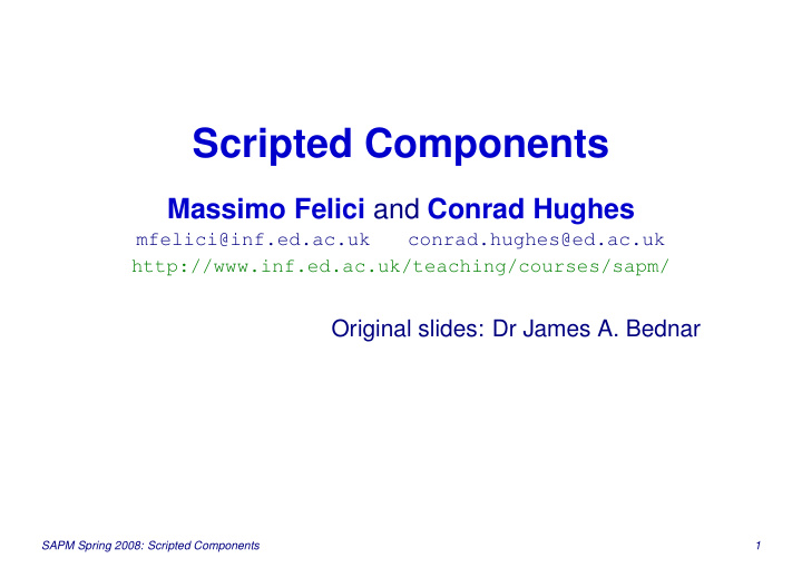 scripted components