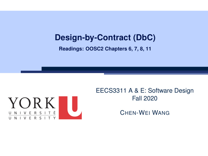 design by contract dbc