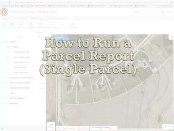 Click the Find/Identify tab  1. Select the parcel of interest 2.   Click the Parcel