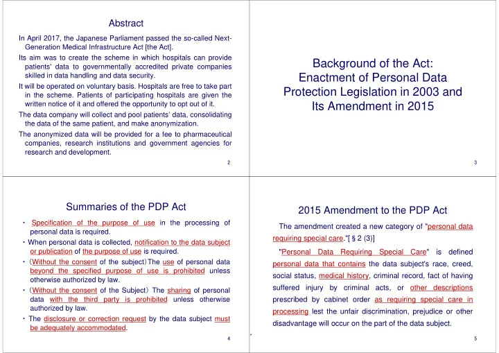 background of the act