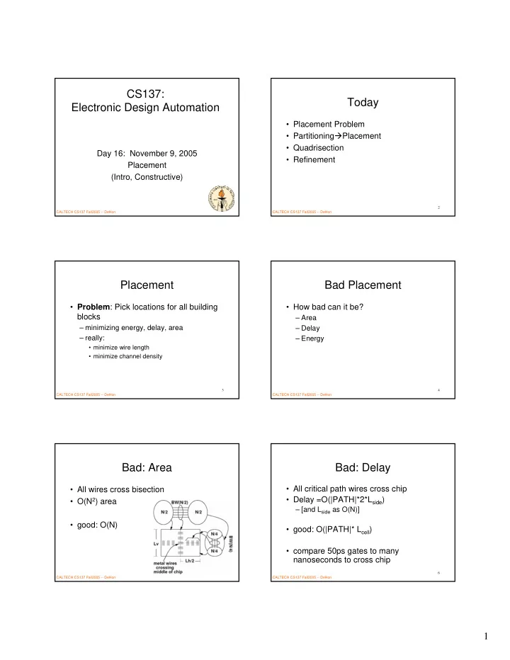 cs137 today electronic design automation